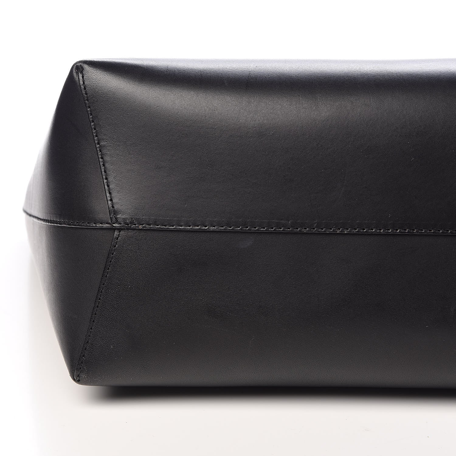 Mansur Gavriel Calfskin Large Shopping Tote Black Flamma 22 of 24