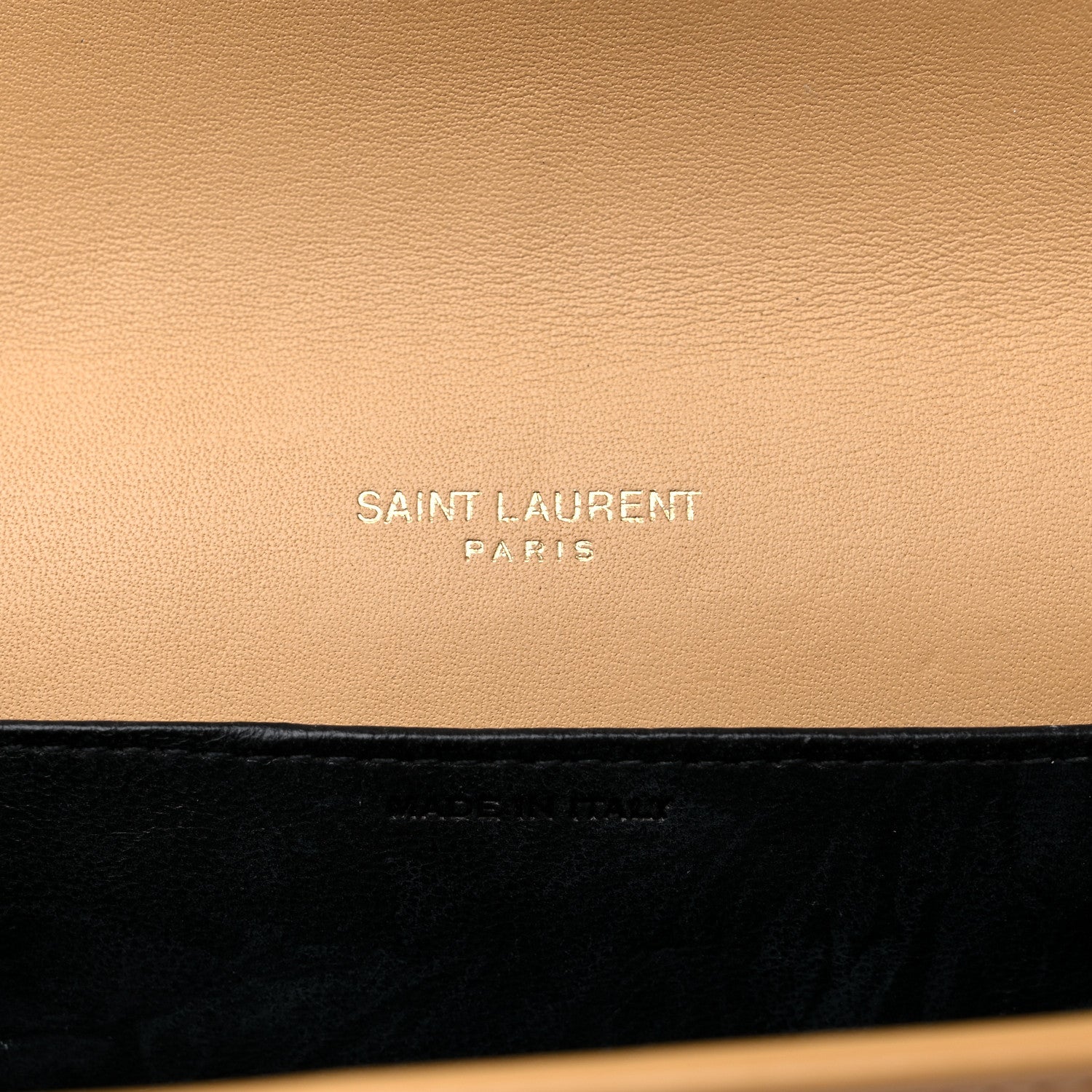 Saint Laurent Micro Raffia Monogram Uptown Chain Wallet Natural Hay Blush 6 of 11