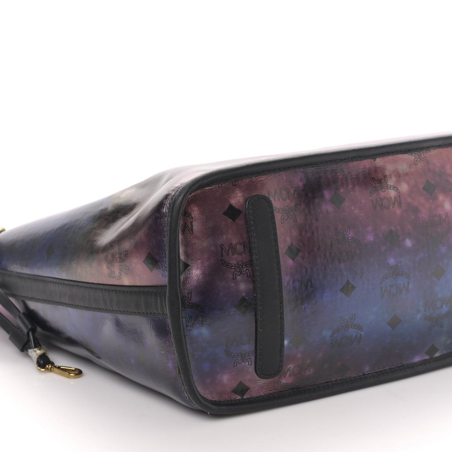 MCM Visetos Medium Project Reversible Shopper Tote Cognac 12 of 14