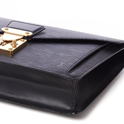 Louis Vuitton Epi Pochette Sellier Dragonne Clutch Black 4 of 8