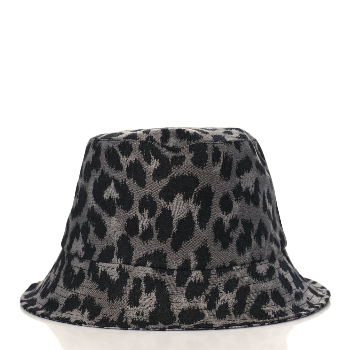 Oblique Reversible Leopard Bucket Hat 57 Grey