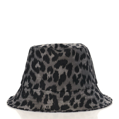 Christian Dior Oblique Reversible Leopard Bucket Hat 57 Grey 4 of 10