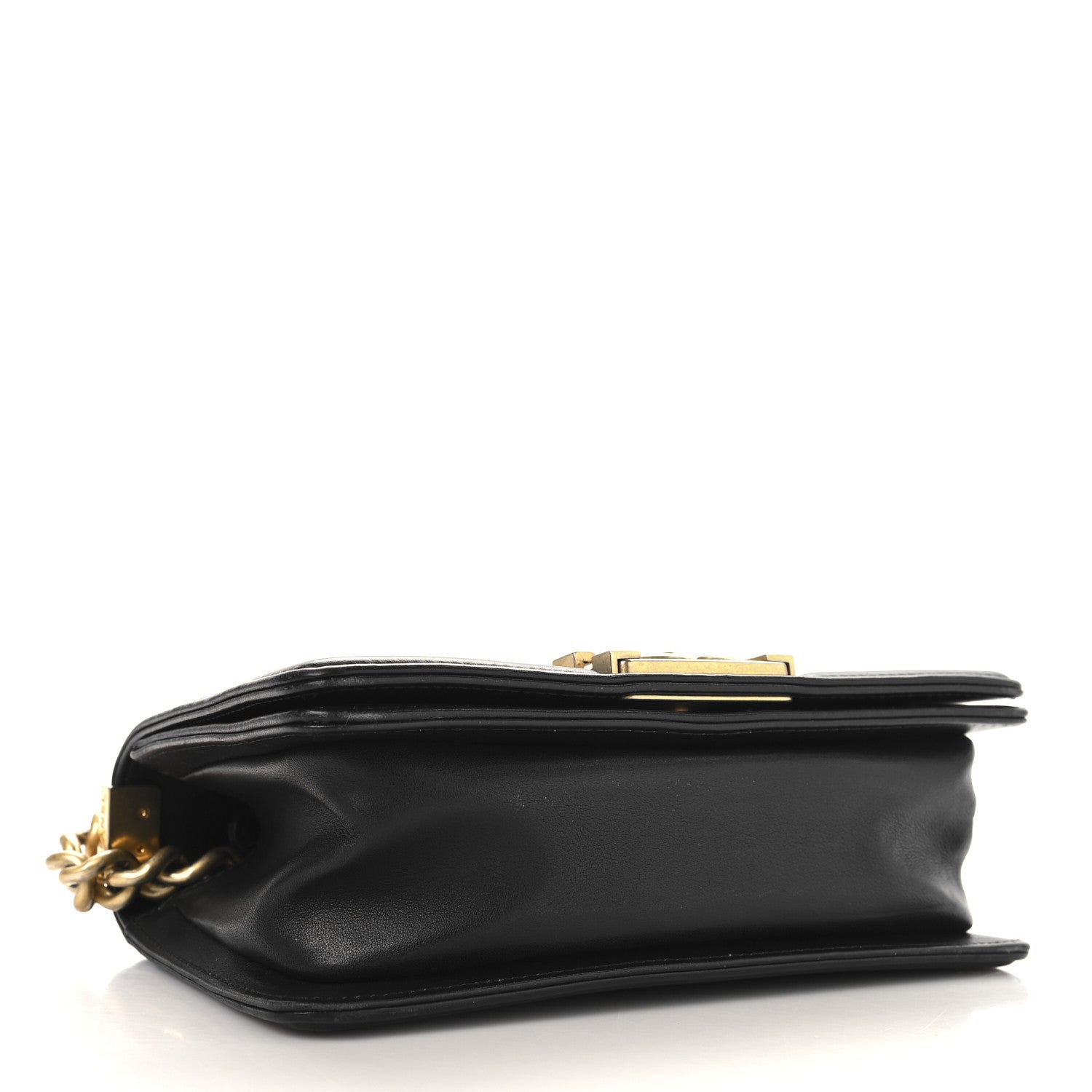 Chanel Snakeskin Calfskin Small Boy Flap Gold 4 of 12
