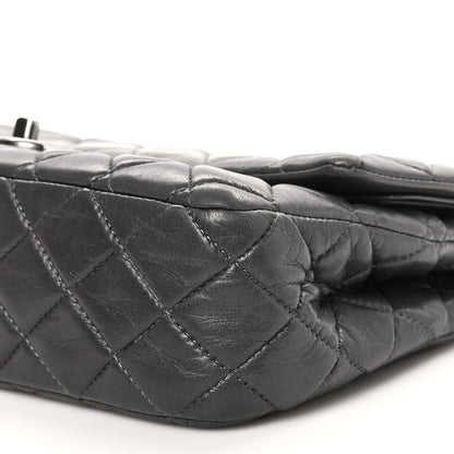 Chanel Lambskin Quilted Medium Double Flap Dark Grey 10 of 12