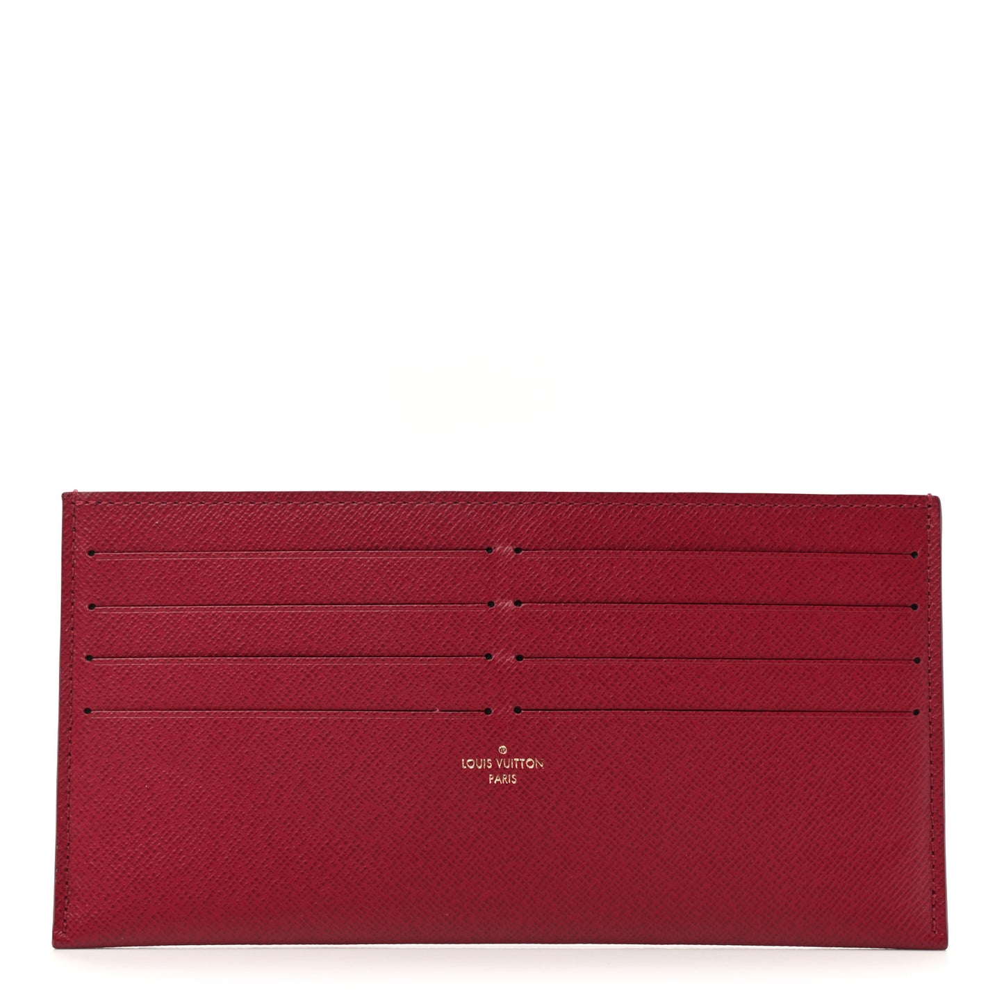 Calfskin Felicie Card Holder Insert Fuchsia
