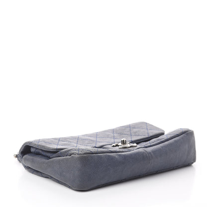 Chanel Caviar Quilted Medium Simply CC Flap Blue 3 of 8
