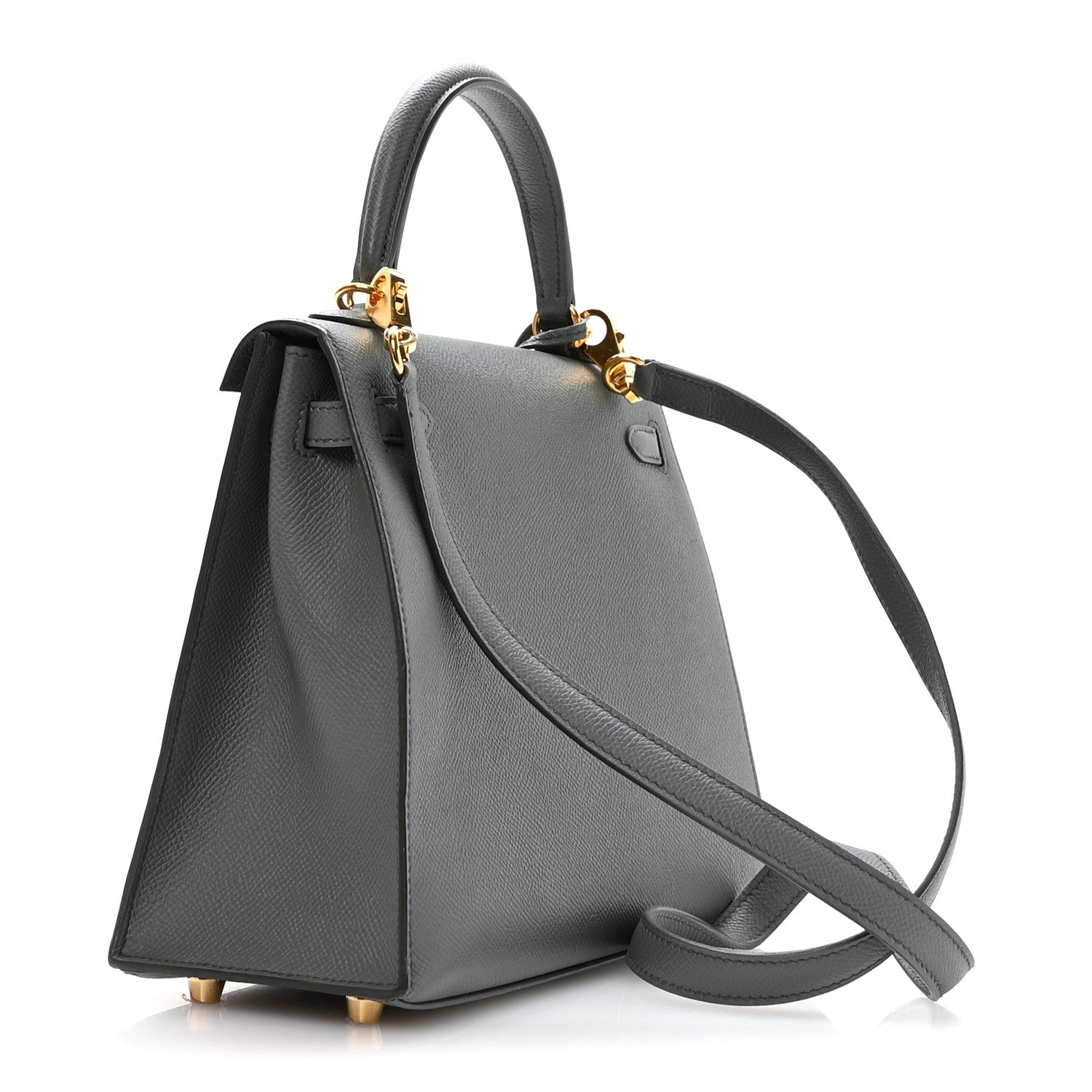 Hermes Epsom Kelly Sellier 25 Vert De Gris 3 of 11