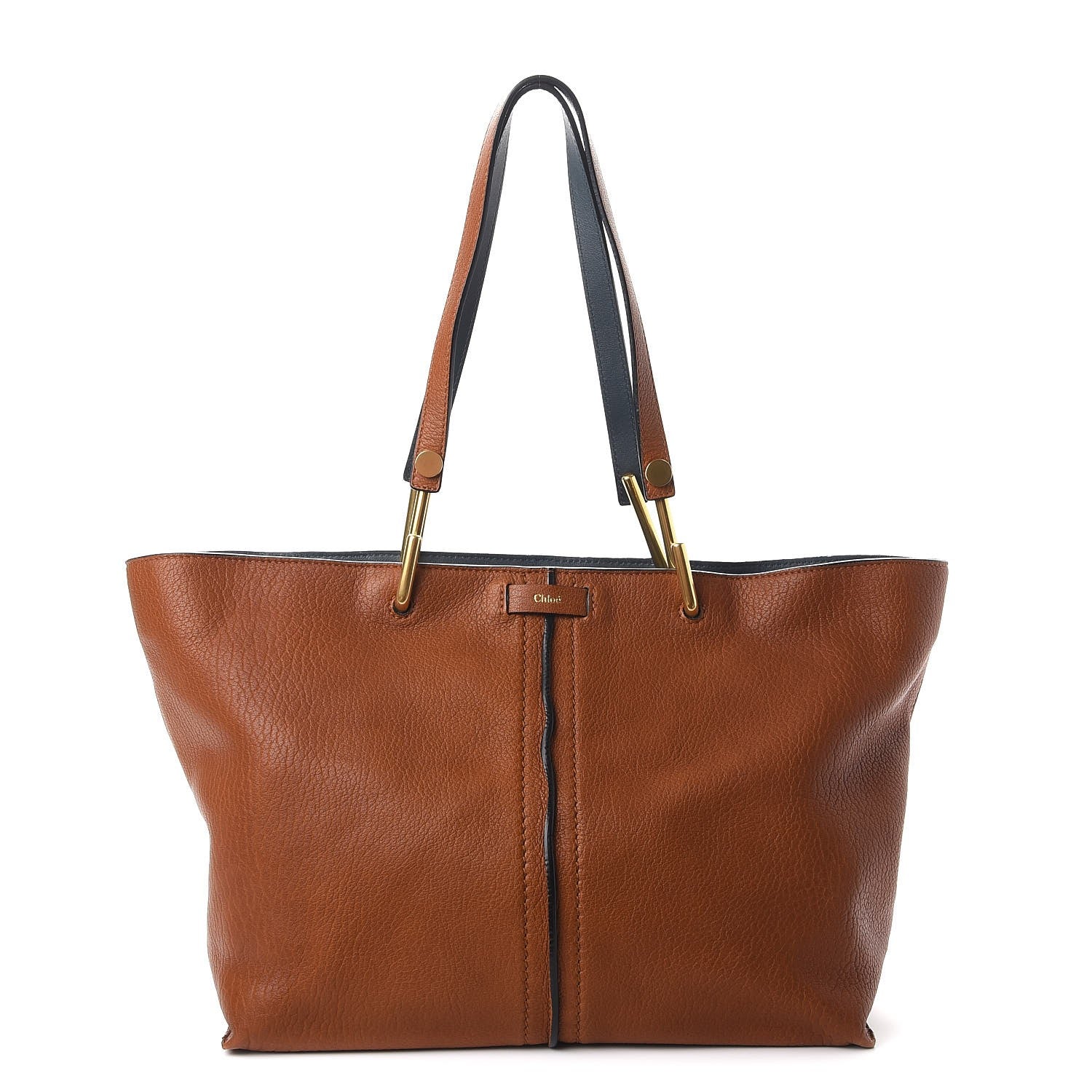 Chloe Grained Lambskin Keri Tote Caramel 1 of 12
