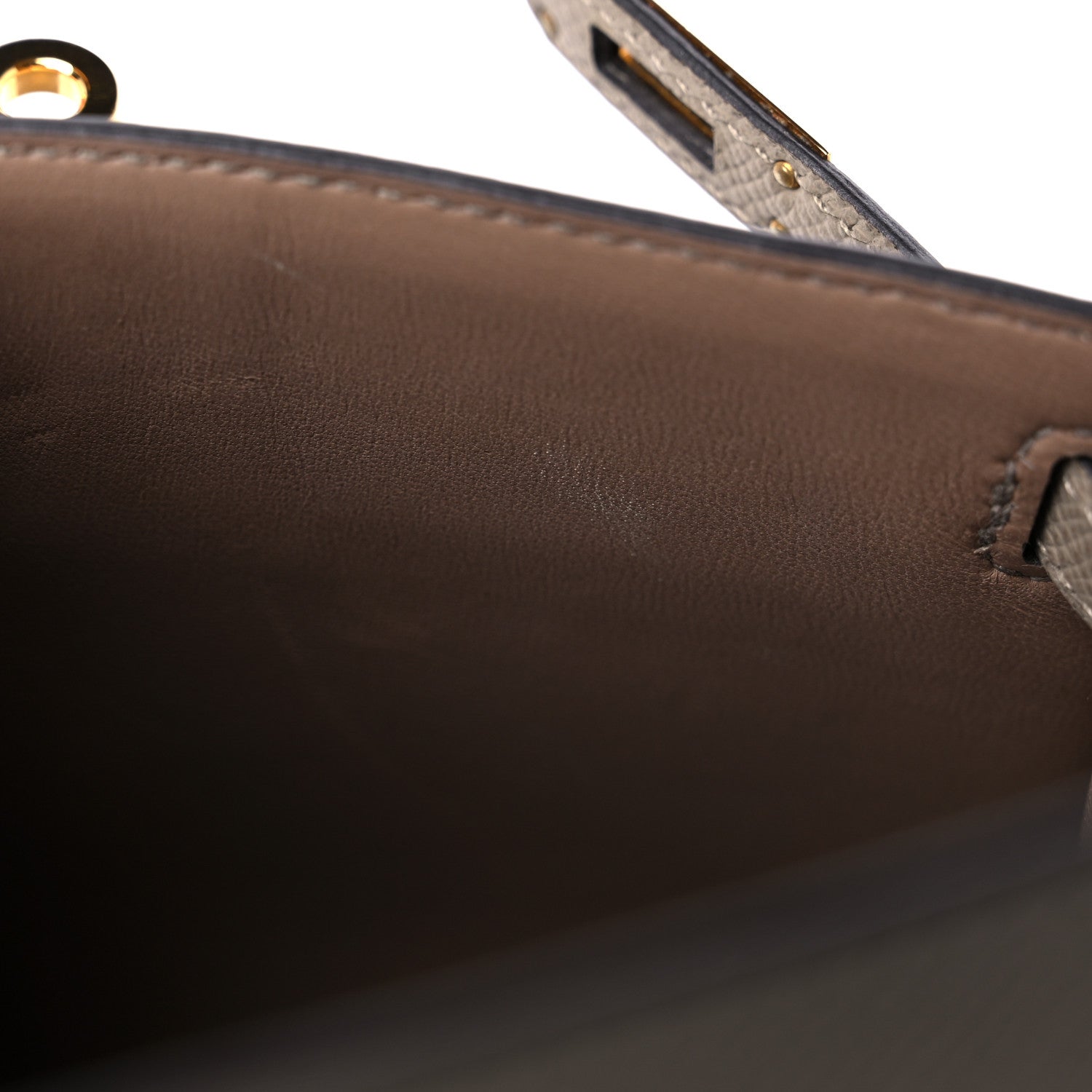 Hermes Epsom Mini Kelly Sellier 20 Etain 9 of 12