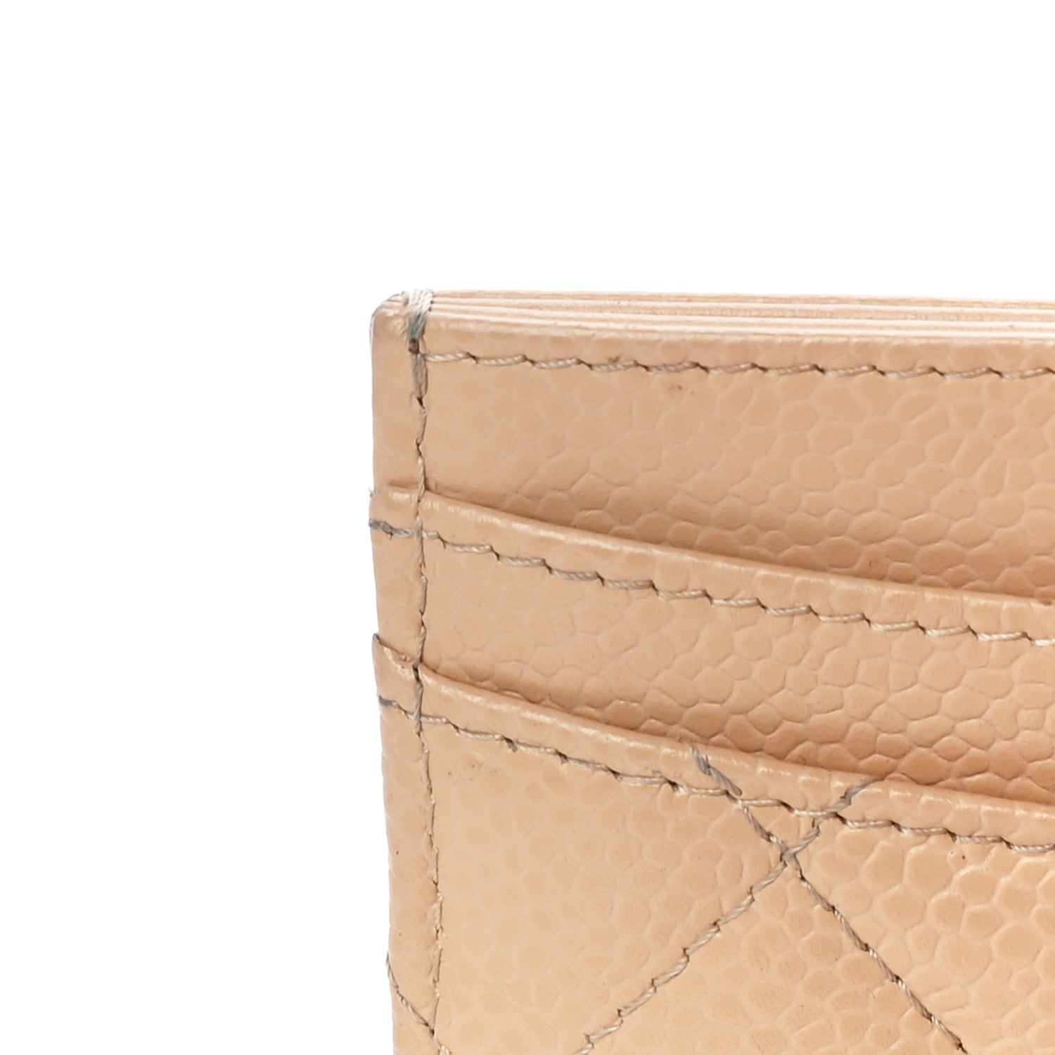 Chanel Caviar Quilted Card Holder Beige 15 of 18