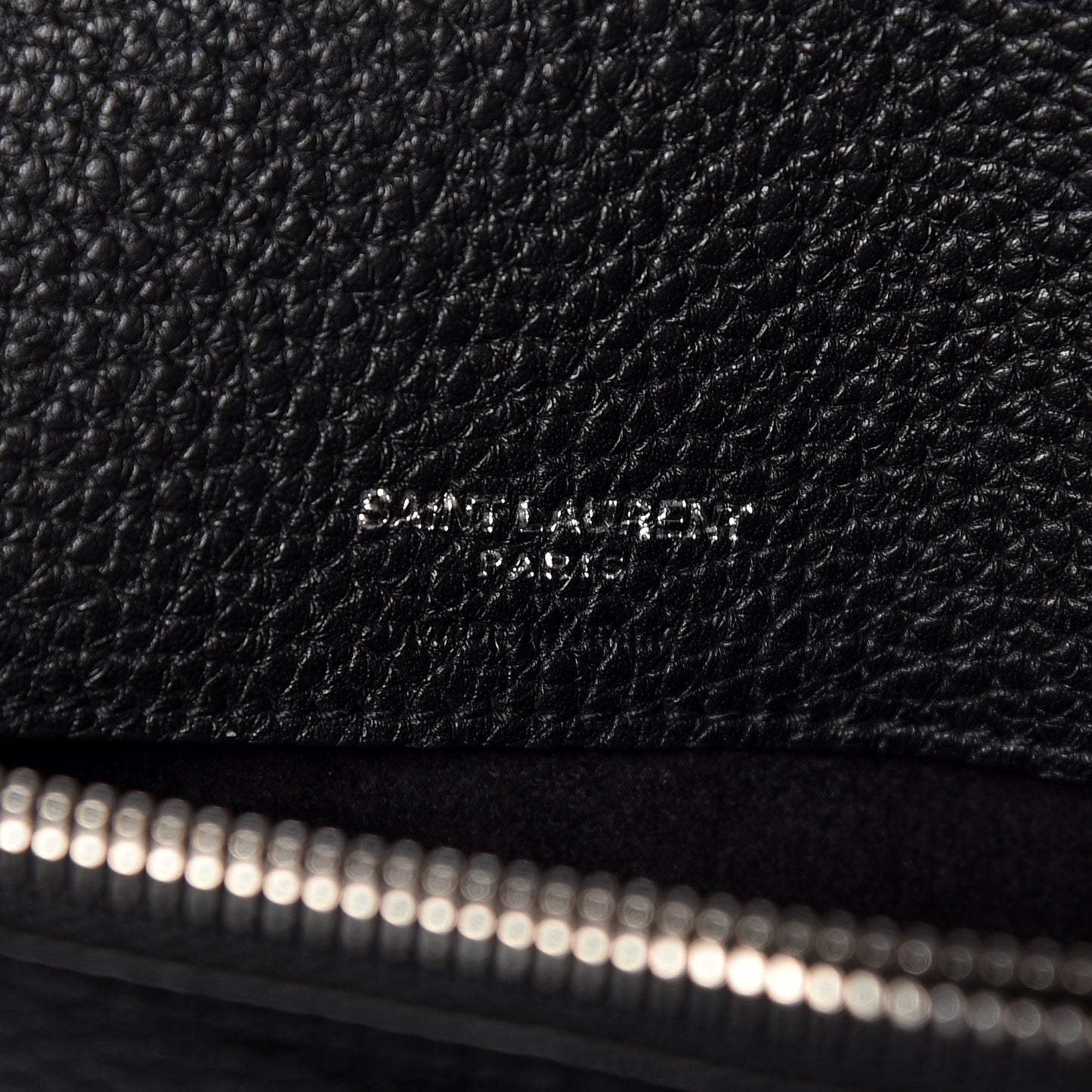 Grained Calfskin Small Supple Sac De Jour Black