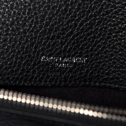 Saint Laurent Grained Calfskin Small Supple Sac De Jour Black 7 of 13
