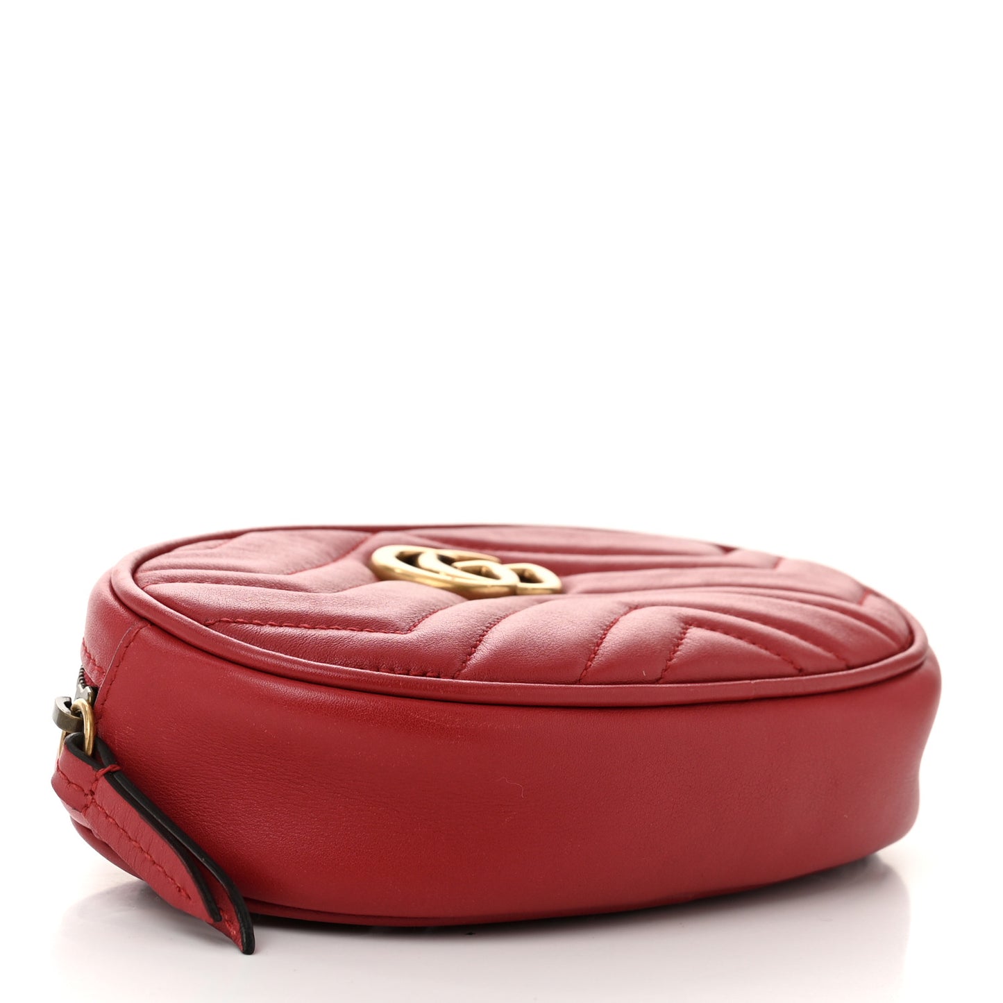 Calfskin Matelasse GG Marmont Belt Bag 85 34 Hibiscus Red