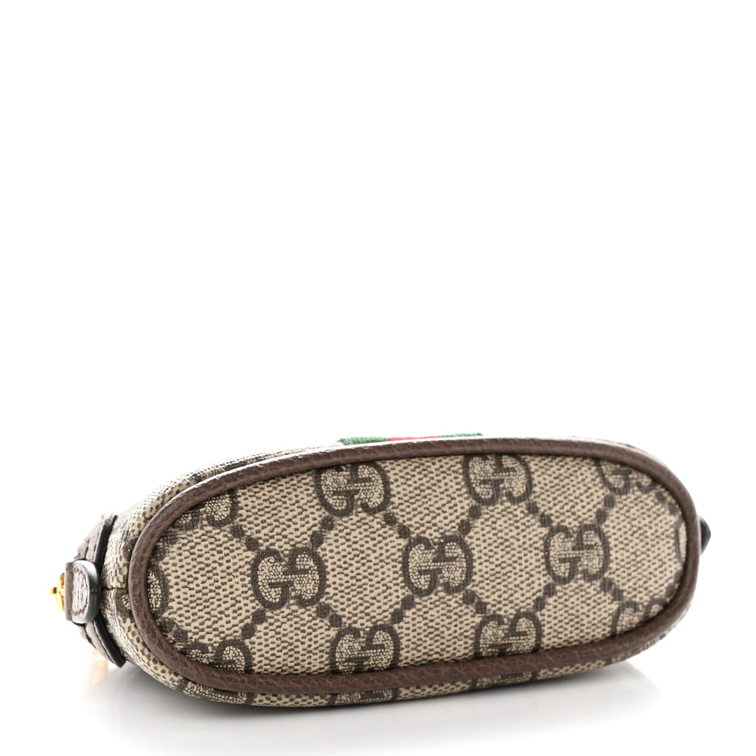 Gucci GG Supreme Monogram Web Ophidia Dome Key Pouch Beige New Acero 4 of 9