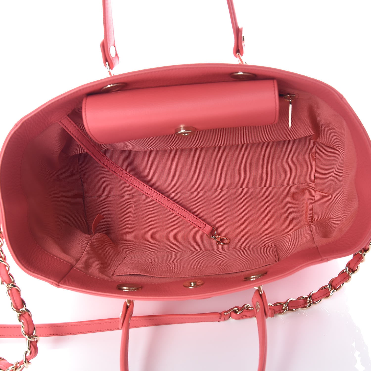 Chanel Bullskin Stitch Small Shopping Tote Pink 6 of 11