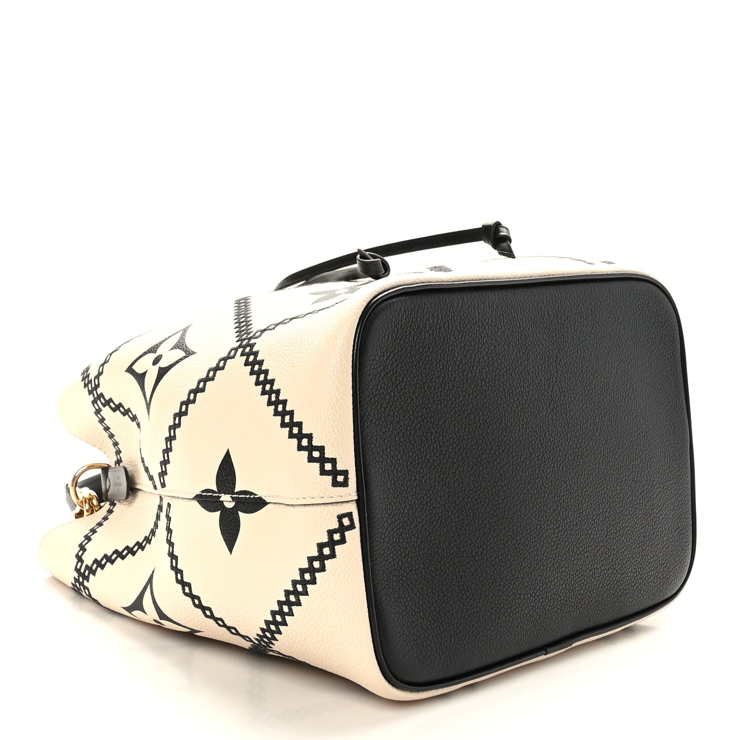 Louis Vuitton Empreinte Monogram Giant Broderies Neonoe MM Cream Black 5 of 12