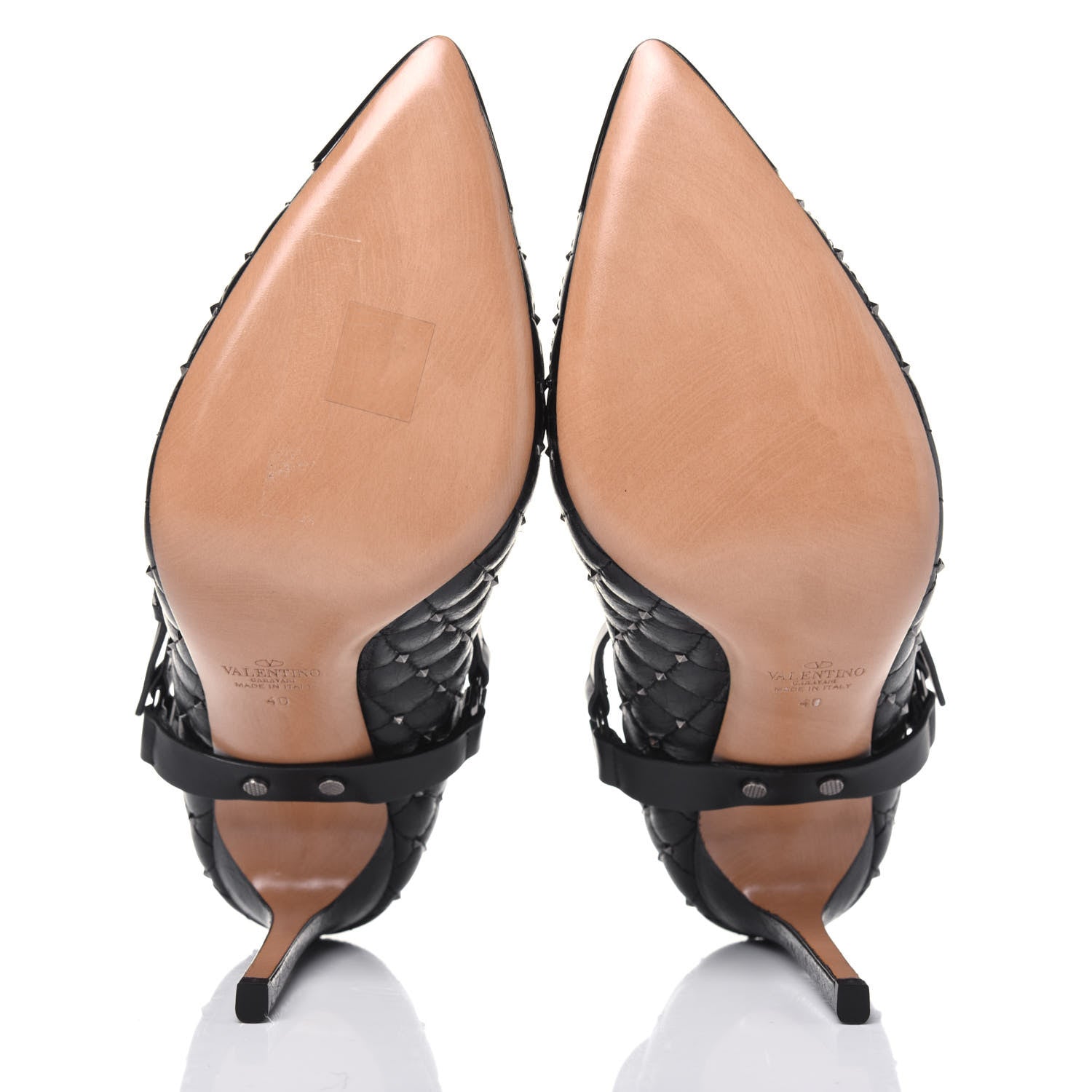 Valentino Garavani Nappa Rockstud Spike Mary Jane 105mm Pumps 40 Black 5 of 9