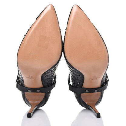 Valentino Garavani Nappa Rockstud Spike Mary Jane 105mm Pumps 40 Black 5 of 9