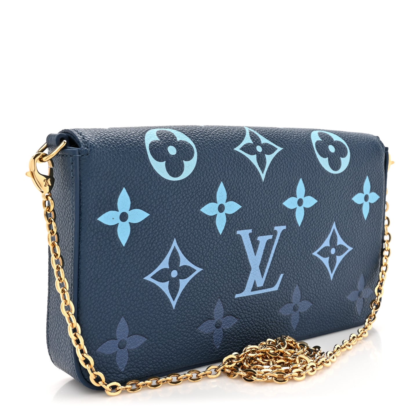 Empreinte Monogram Giant Felicie Pochette Chain Wallet Gradient Blue