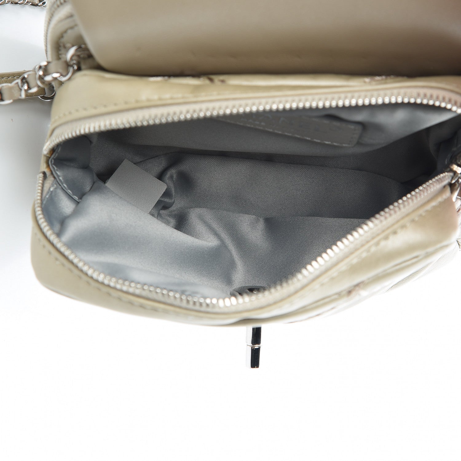 Chanel Metallic Lambskin Stitched New Mini Flap Gold 5 of 13