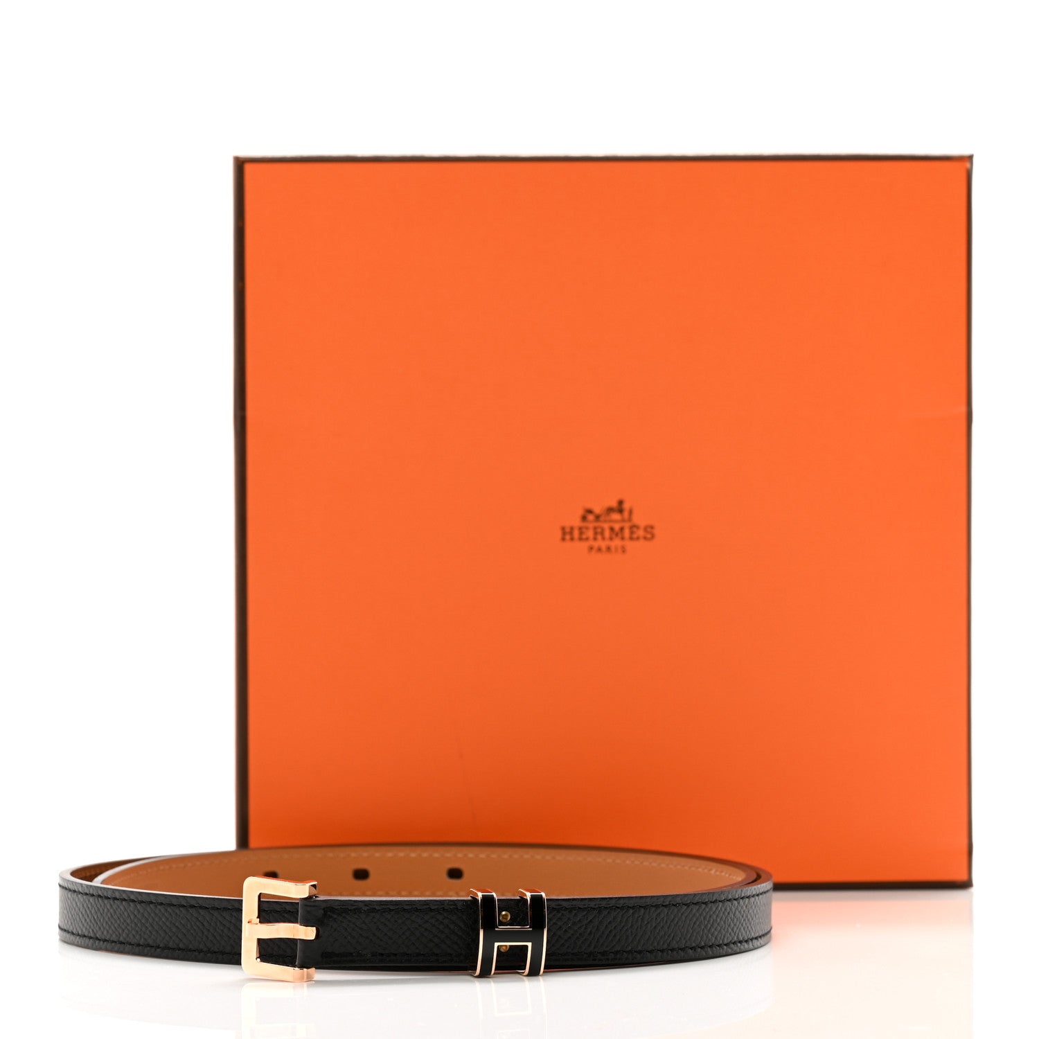 Hermes Epsom 15mm Pop H Belt 80 Black 6 of 6
