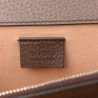 Gucci GG Supreme Monogram Textured Dollar Calfskin Top Handle Dionysus Shoulder Bag Beige Ebony New Acero 6 of 11