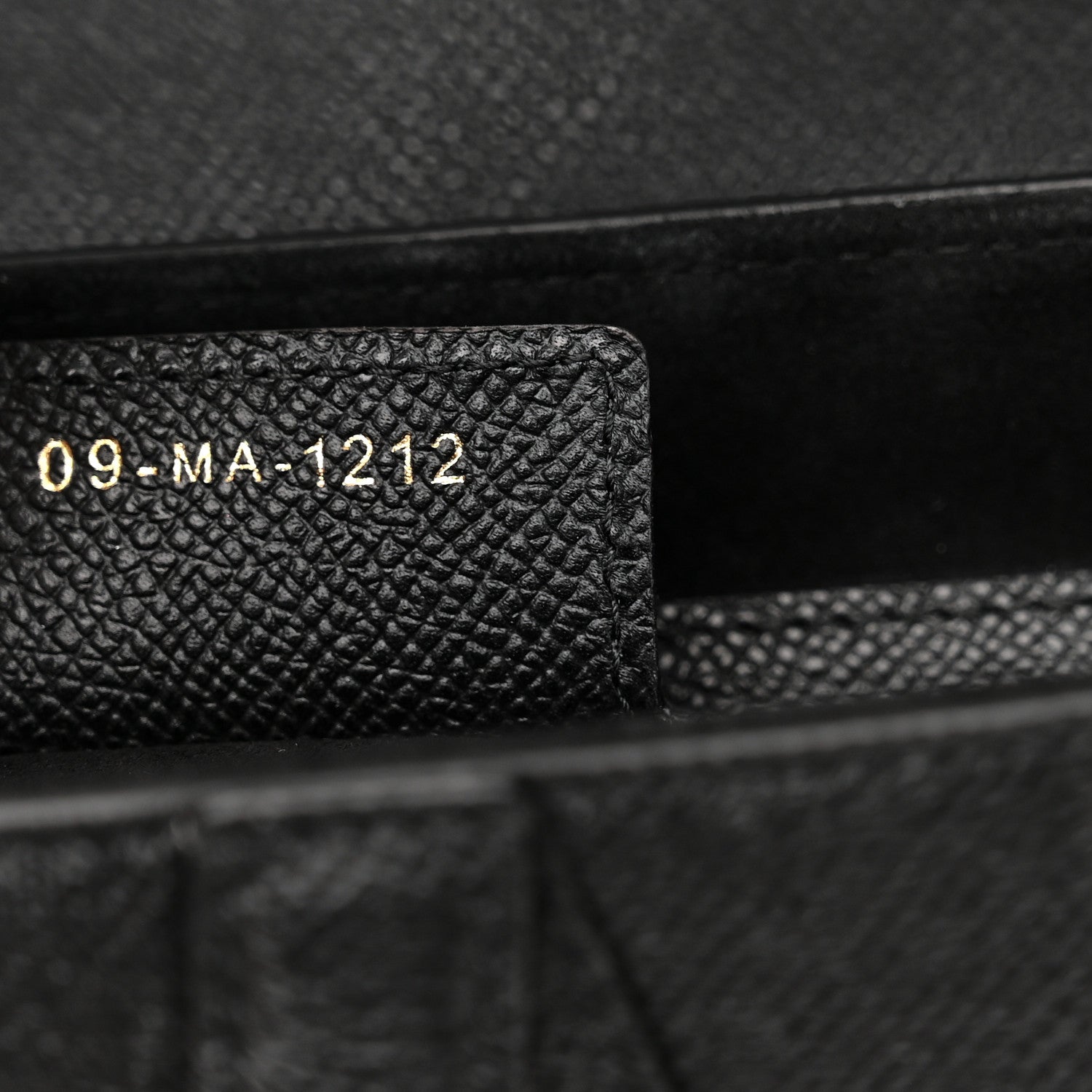 Christian Dior Grained Calfskin Saddle Bag With Strap Black 7 of 10