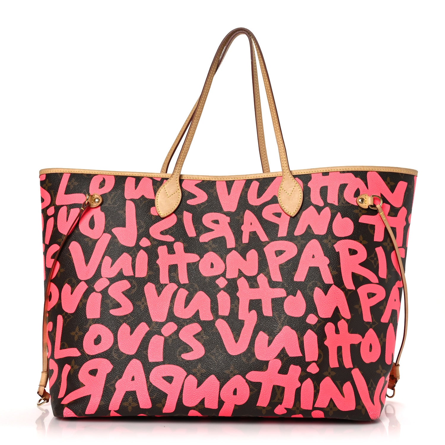Louis Vuitton Monogram Graffiti Neverfull GM Fuchsia 1 of 10