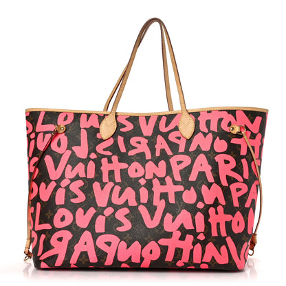 Louis Vuitton Monogram Graffiti Neverfull GM Fuchsia 1 of 10