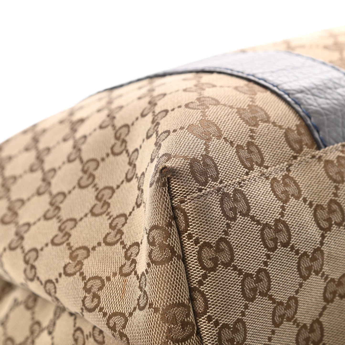 Monogram Medium Bamboo Bar Tote Blue