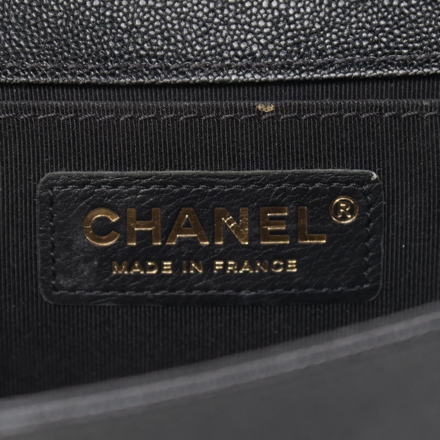 Chanel Caviar Chevron Quilted Small Boy Flap Black 6 of 12