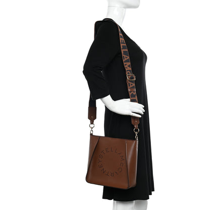 Stella McCartney Eco Alter Nappa Perforated Logo Mini Crossbody Cinnamon 2 of 10