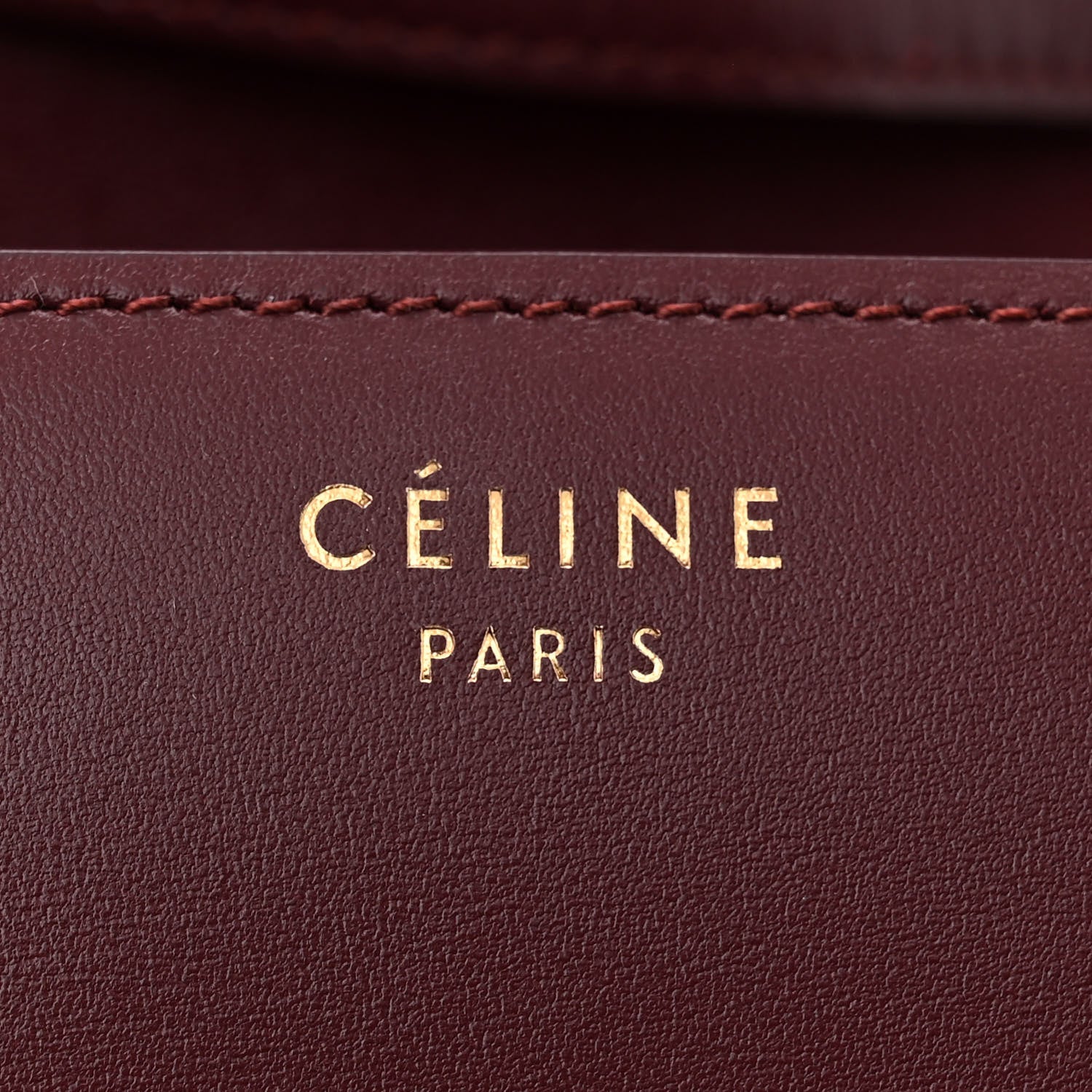 Celine Box Calfskin Small Classic Box Flap Bag Burgundy 6 of 15