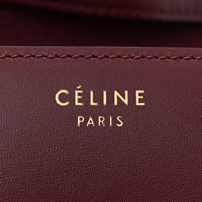 Celine Box Calfskin Small Classic Box Flap Bag Burgundy 6 of 15
