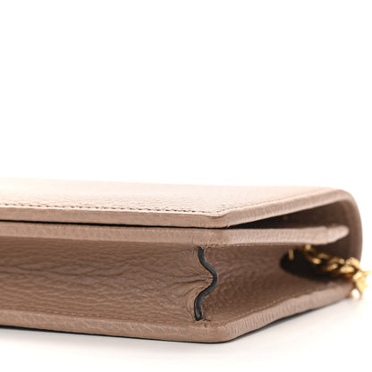 Gucci Calfskin Mini GG Marmont Chain Wallet Porcelain Rose 7 of 10