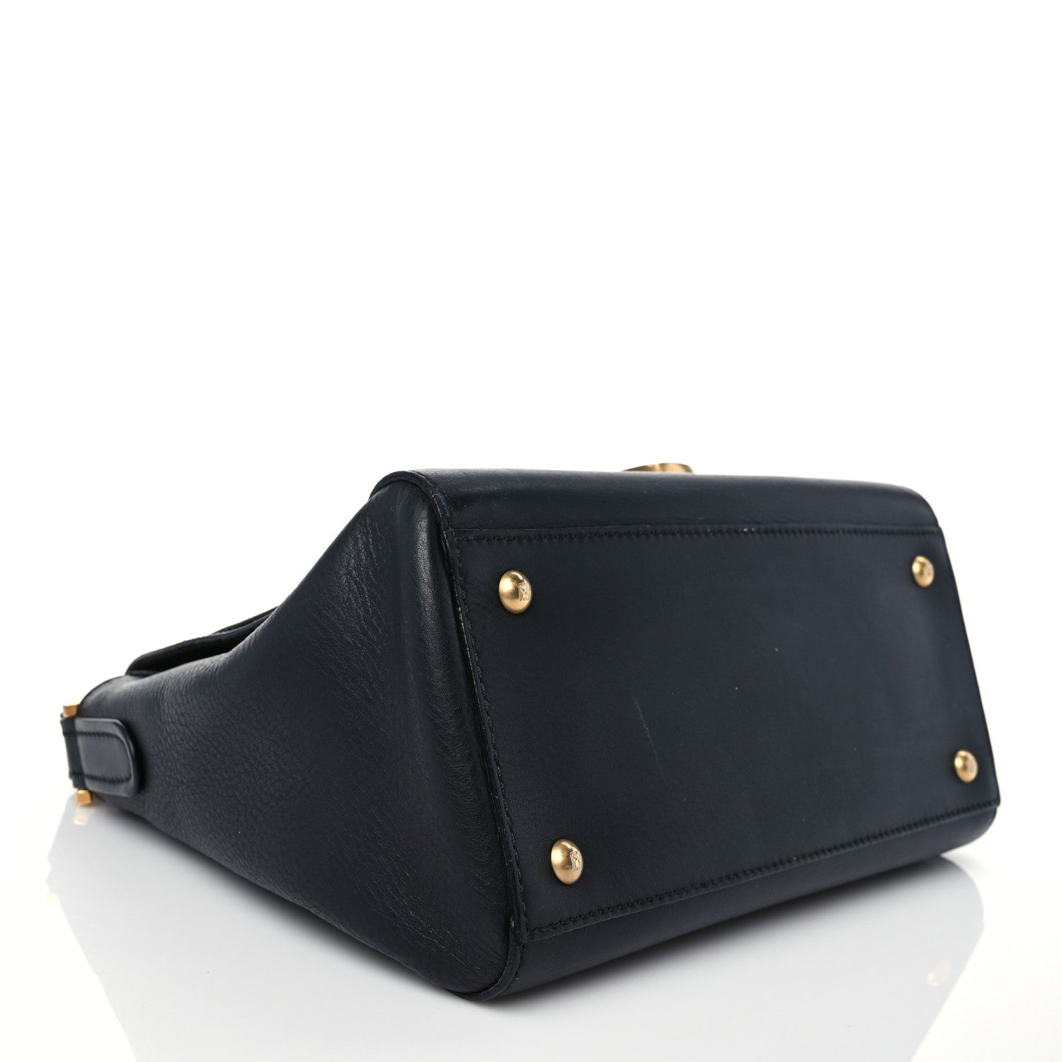 Fendi Vitello Dolce Marmol Anna Shoulder Bag Black 3 of 8