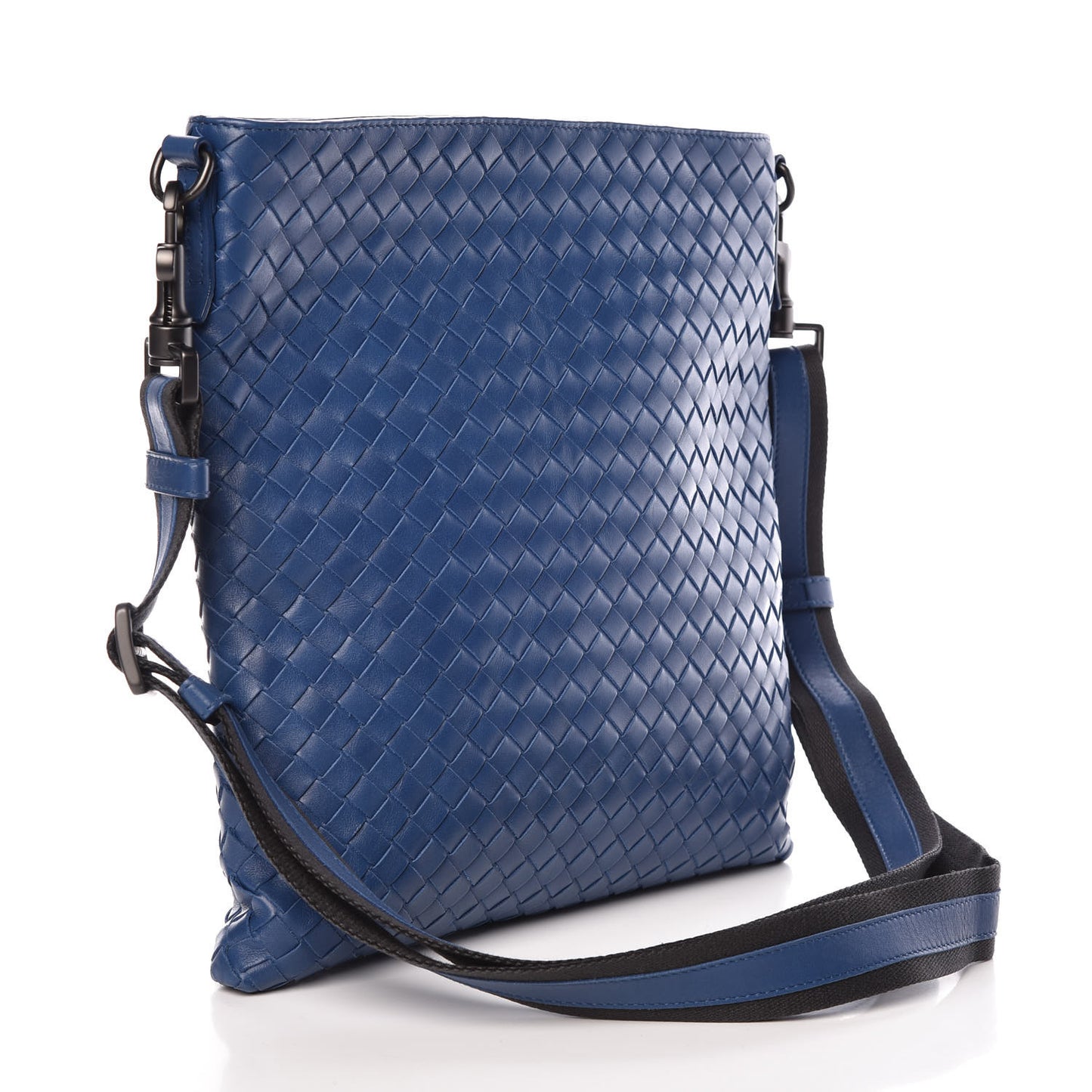 Nappa Intrecciato VN Crossbody Messenger Bag Blatic Blue