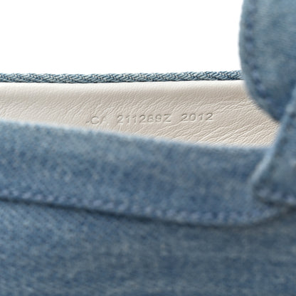 Hermes Denim Canvas Womens Trip Espadrilles 35 Bleu Clair 6 of 8