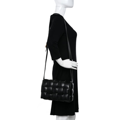 Bottega Veneta Nappa Maxi Intreccio Padded Cassette Crossbody Bag Black 2 of 9
