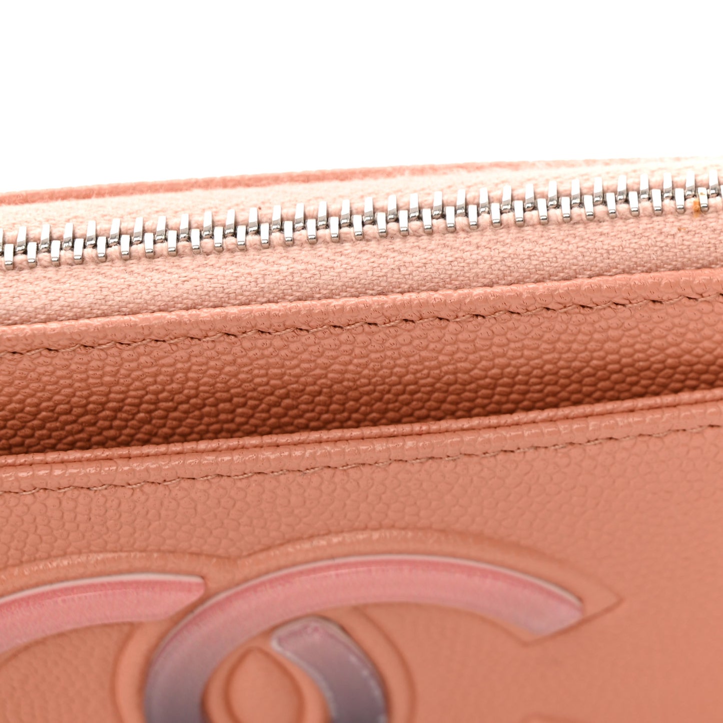 Caviar CC Zip Pouch Light Pink Black