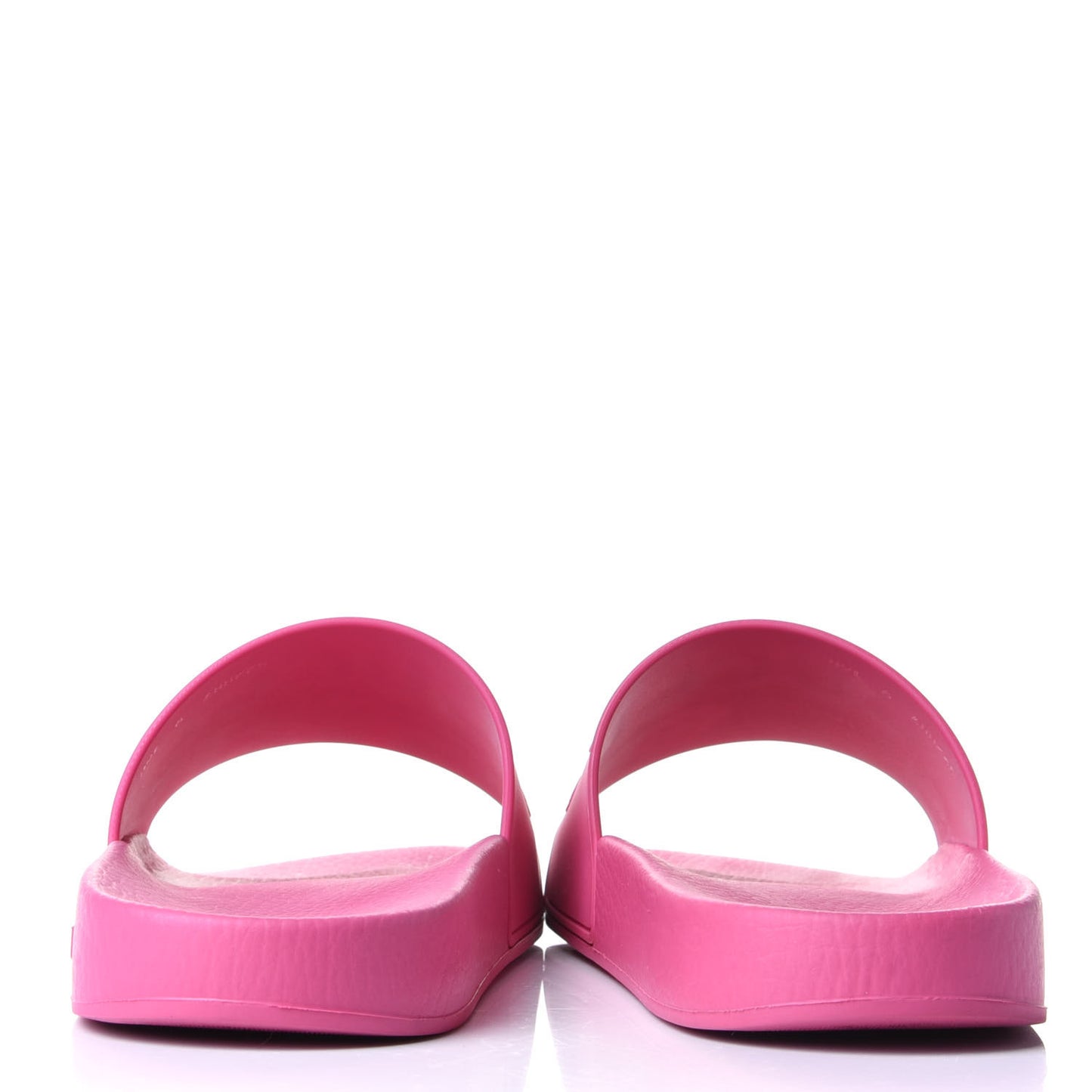 Rubber Logo Stamped Mens Slide Sandals 9 Fuchsia