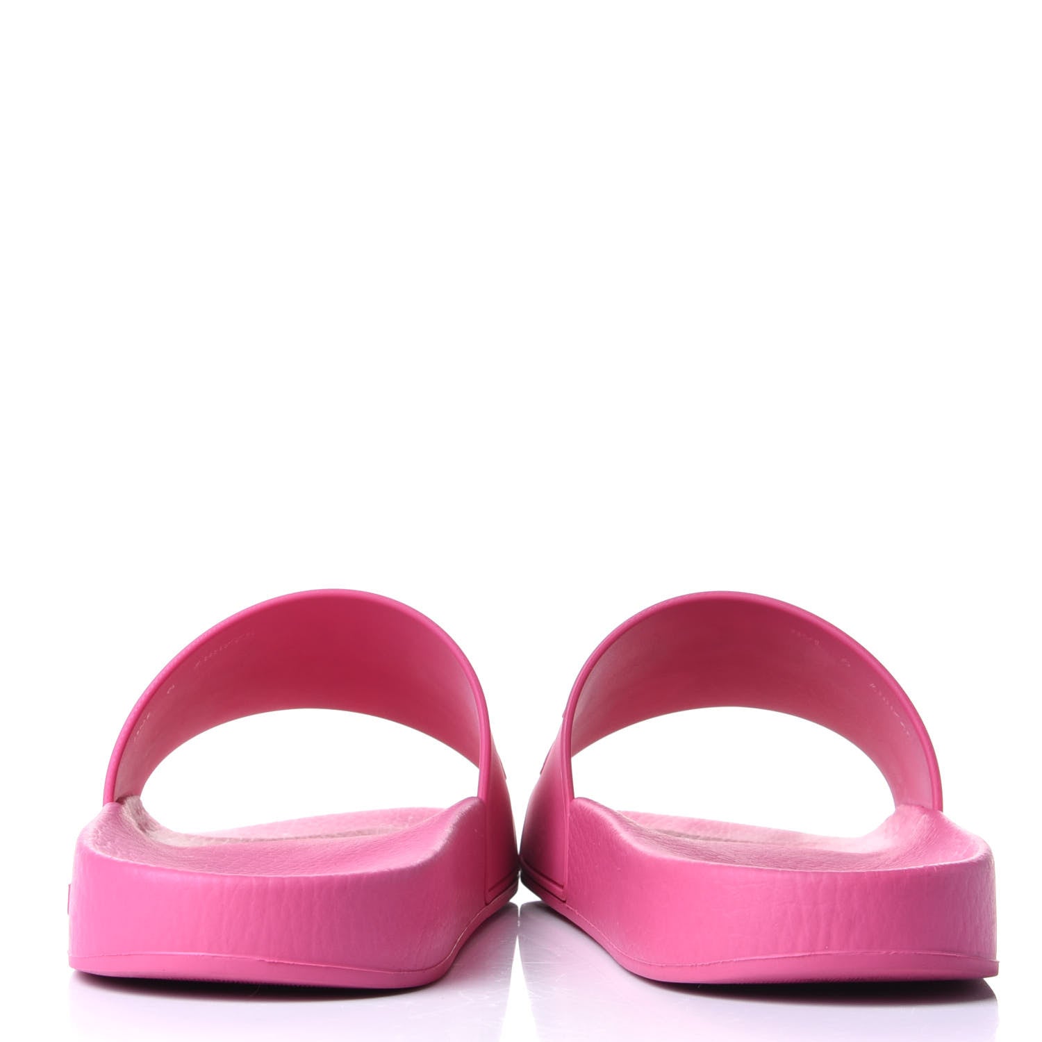 Gucci Rubber Logo Stamped Mens Slide Sandals 9 Fuchsia 6 of 10