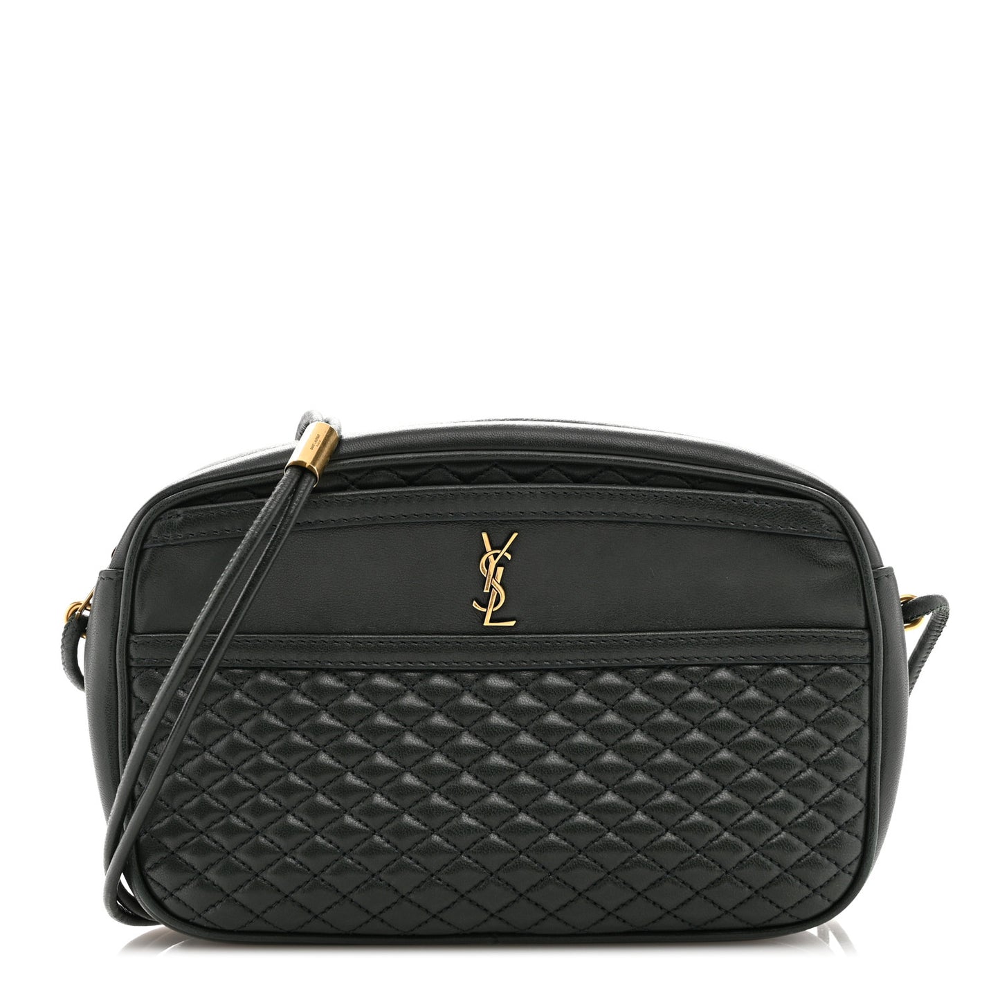 Lambskin Quilted Victoire Camera Bag New Vert Fonce