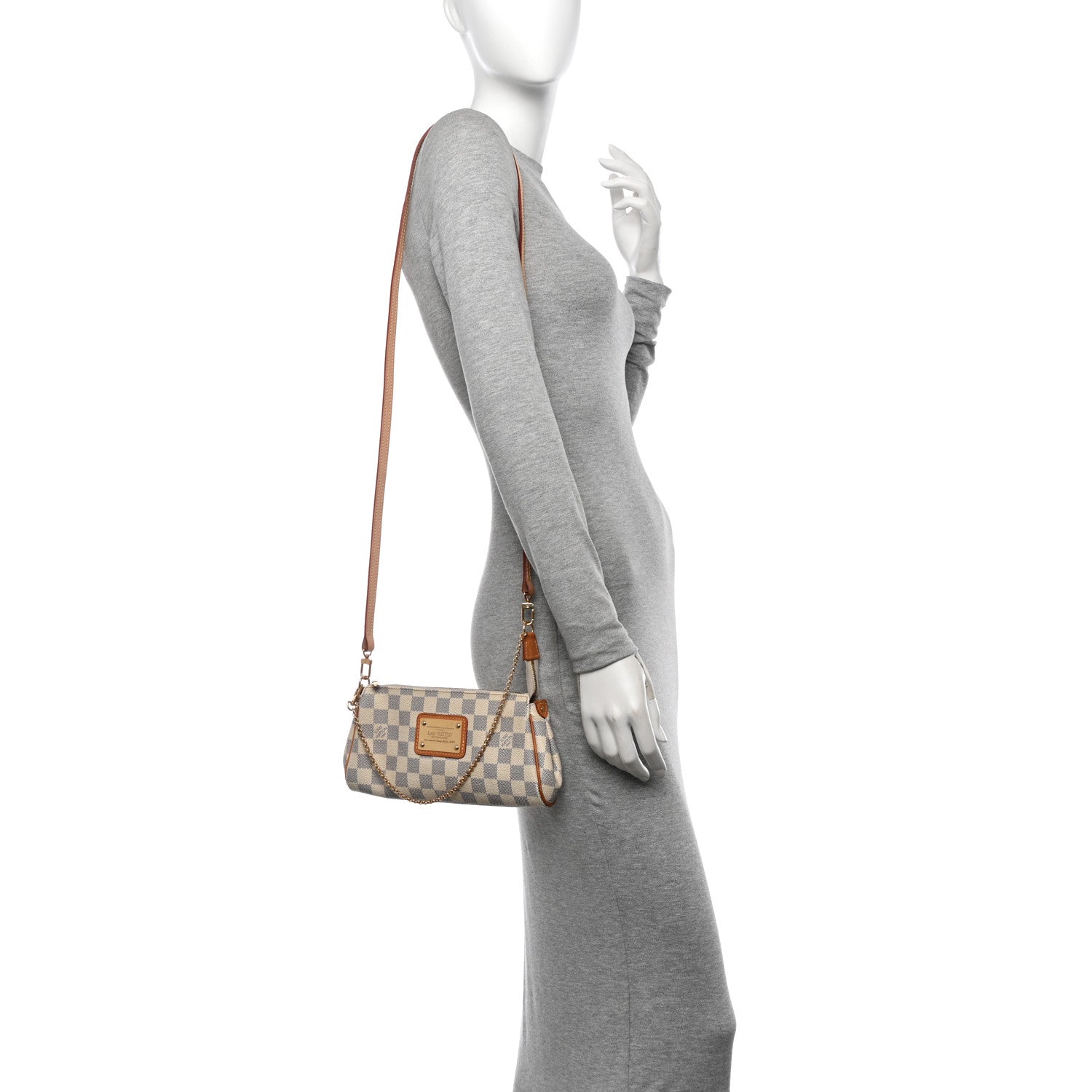 Louis Vuitton Damier Azur Eva Clutch 2 of 10