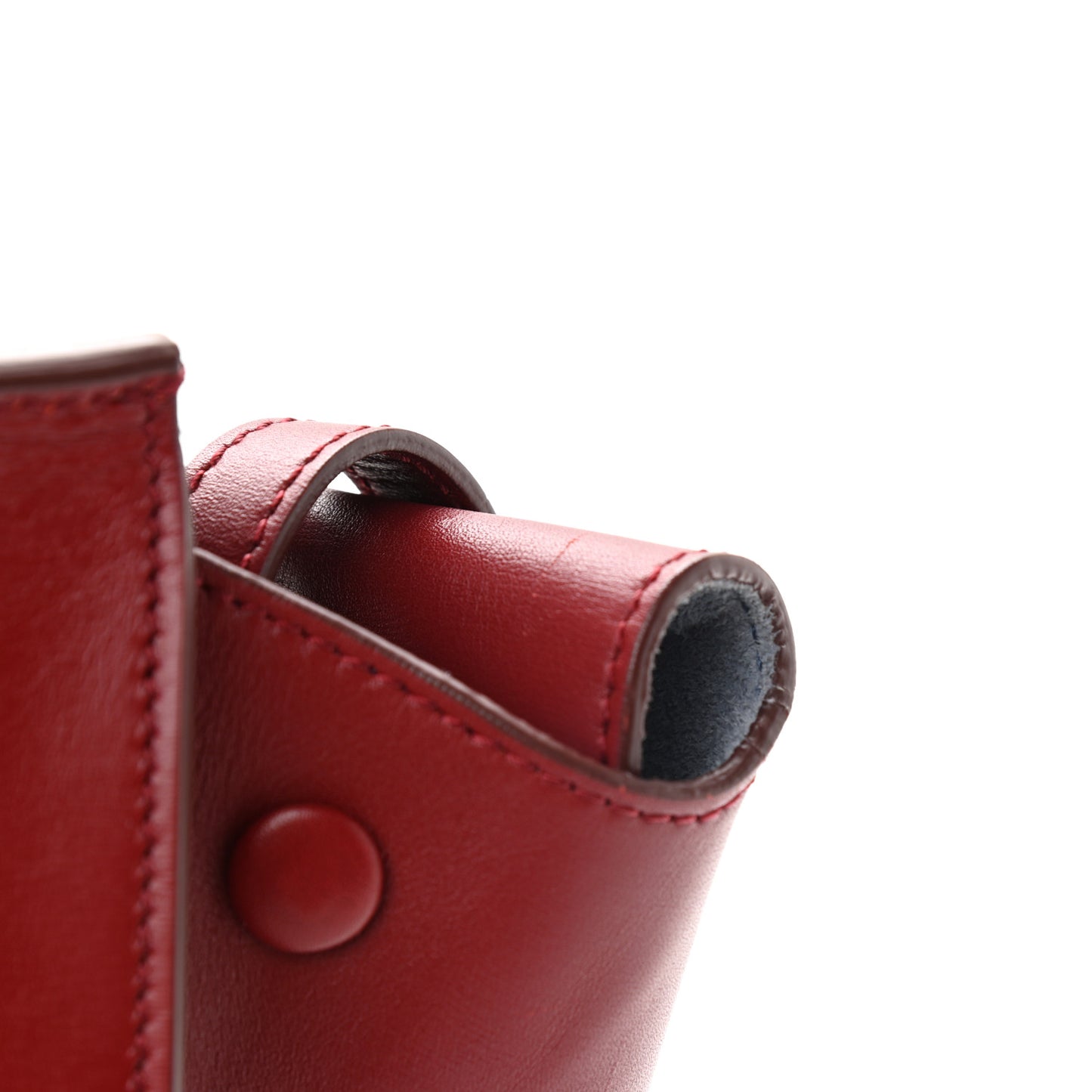 Smooth Calfskin Small Tie Knot Tote Red