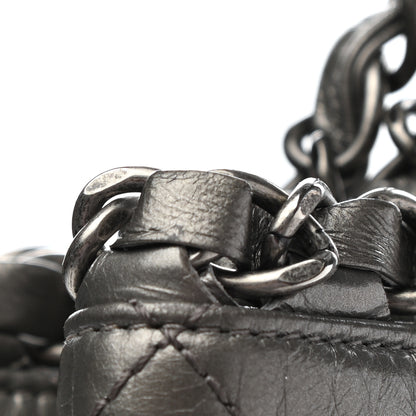Chanel Metallic Aged Calfskin Quilted Large Chain Me Tote Silver 11 of 11