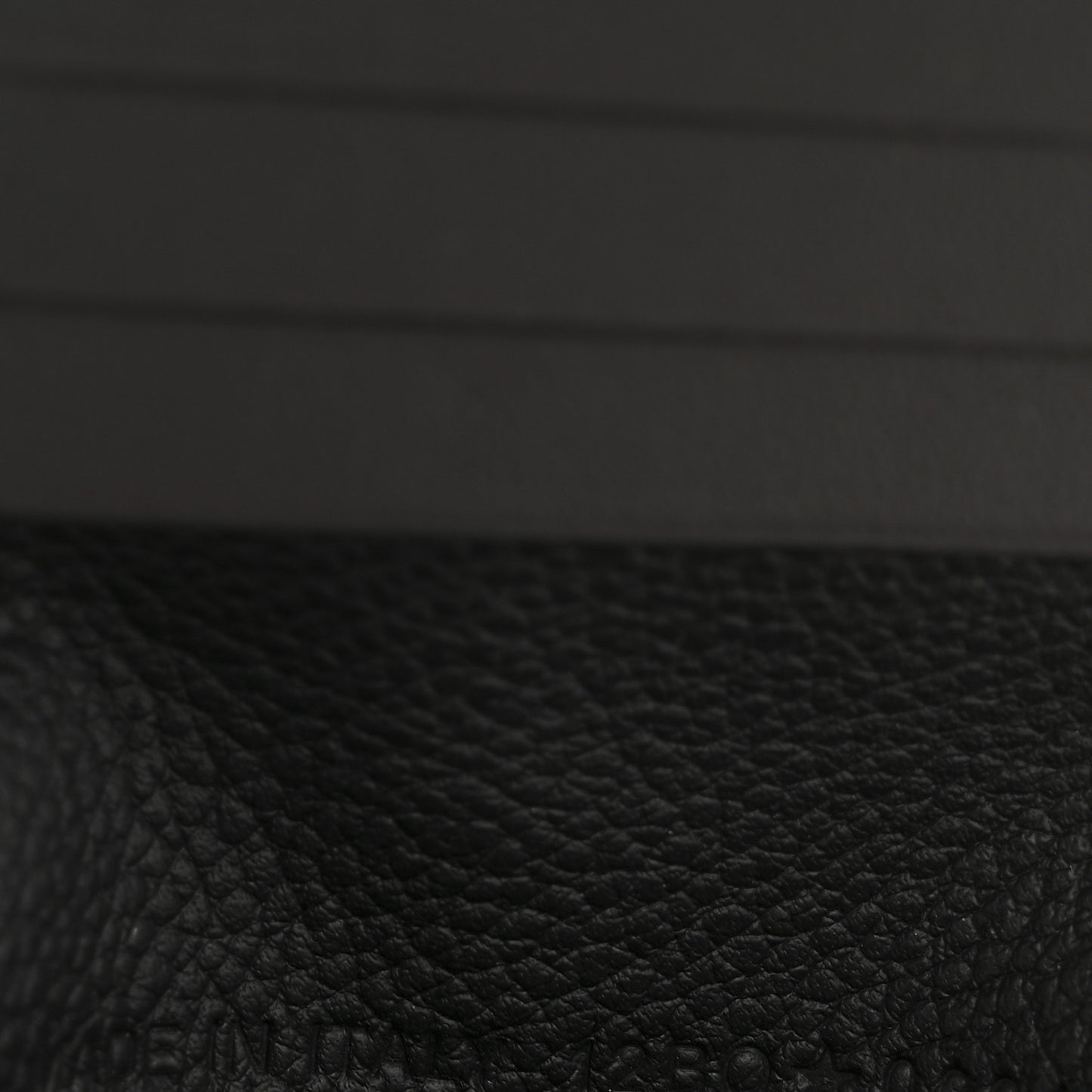 Grained Calfskin Embossed Dior Gravity BiFold Wallet Black