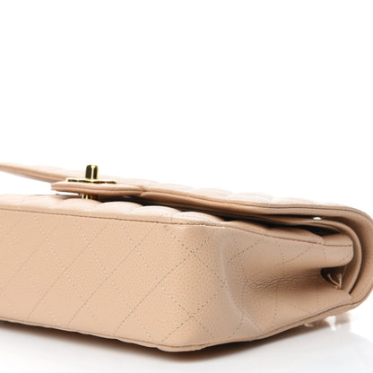 Chanel Caviar Quilted Medium Double Flap Beige Clair 7 of 15