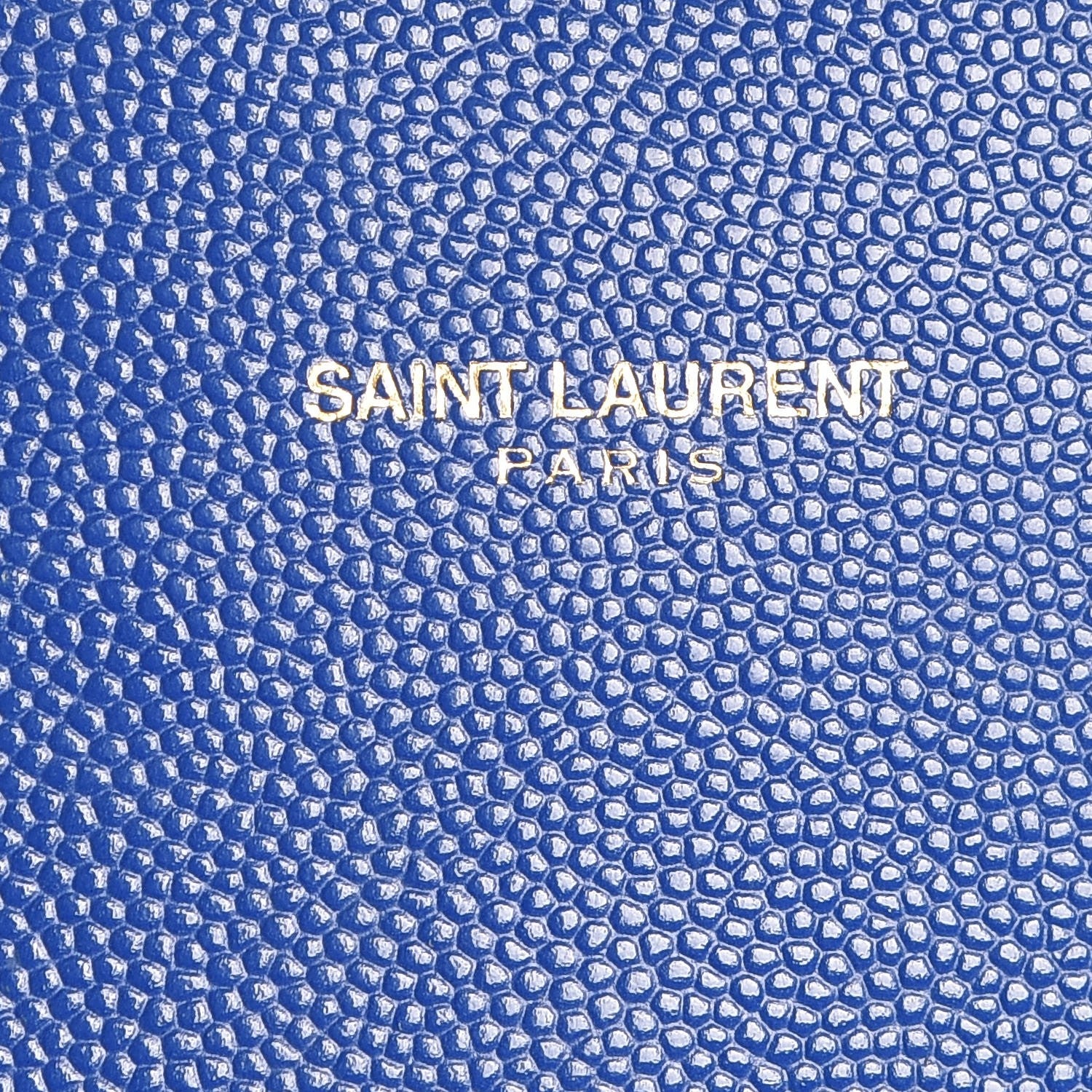 Saint Laurent Grain De Poudre Matelasse Chevron Large Monogram Satchel Blue 6 of 8