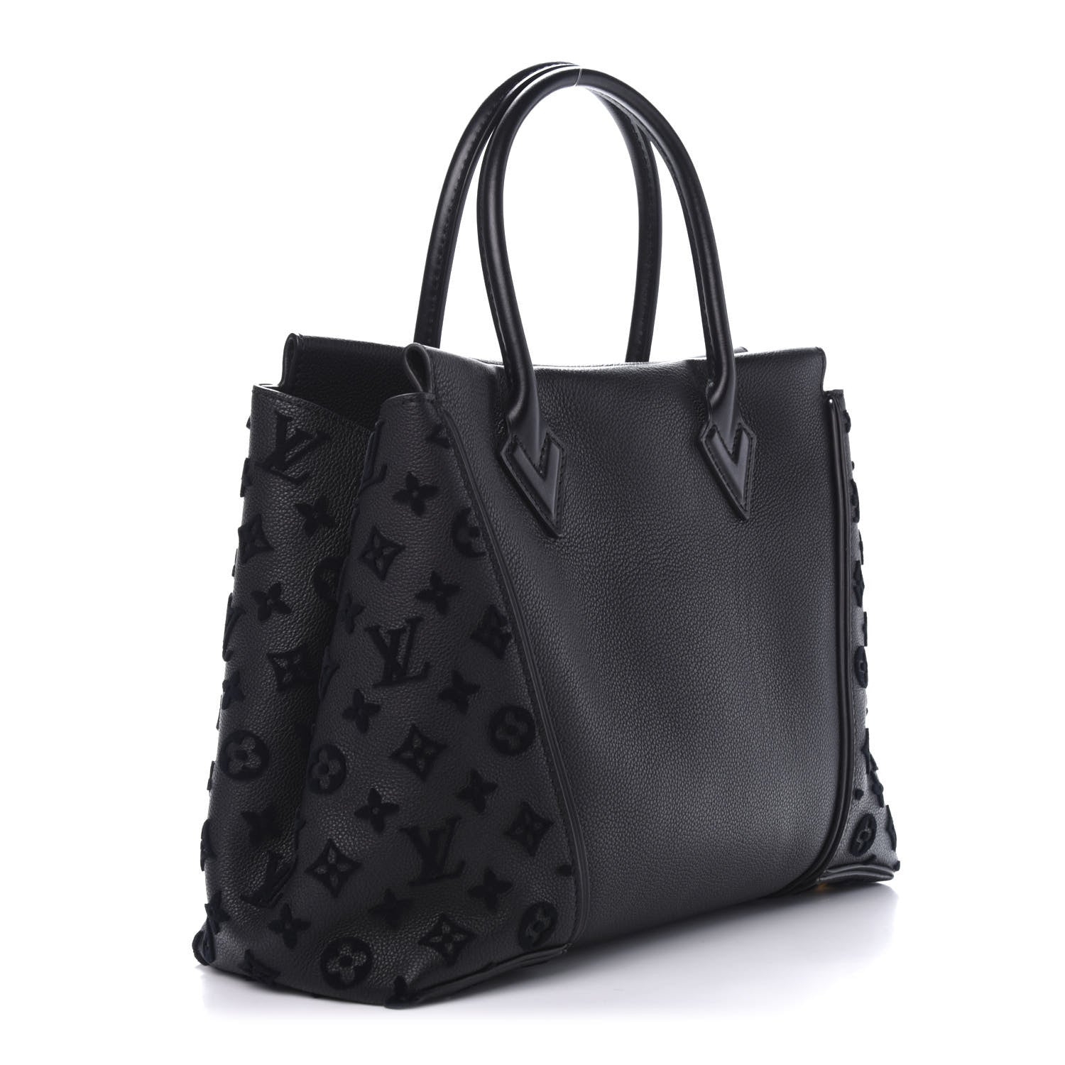 Louis Vuitton Veau Cachemire Tote W PM Black 2 of 9